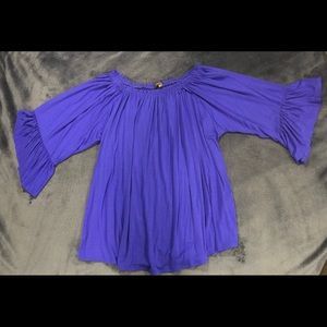 CUPIO Woman Royal Blue Blouse